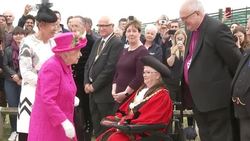 The Queen arrives at the National Institute of Agricultural Botany News Clip