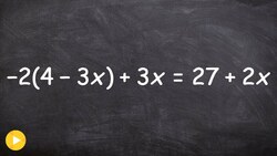 How to solve a multi step equation with a variable on both sides Instructional Video