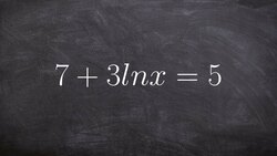 Solving logarithmic equations Instructional Video