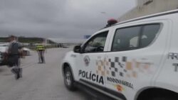 VOICED : Brazil police partially clear highway blocked by Bolsonaro supporters News Clip