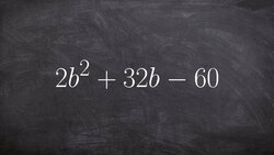 Factoring a GCF then a prime trinomial Instructional Video