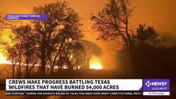Firefighters Gain Ground On Texas Wildfires News Clip