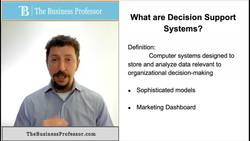 Marketing - What are Decision Support Systems Instructional Video
