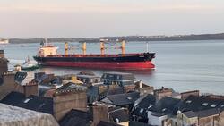 MV Matthew escorted into Cobh following anti-drug operation onboad News Clip