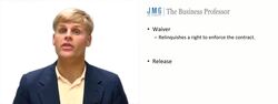 Waiver or Release from Contract Instructional Video