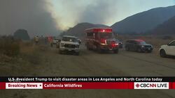 U.S. President Trump to visit California wildfire disaster area today News Clip