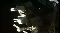 Spacewalking astronauts replace more ISS batteries Instructional Video