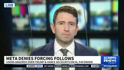 Meta denies forcing users to following Trump, Vance News Clip