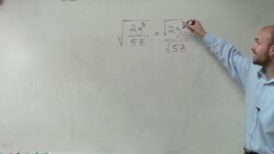 How to simplify the root of a rational expression Instructional Video