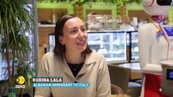 Albania’s Café Star: Humanoid Robot Melisa Serves in Albania Cafe News Clip