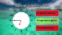 Telling the Time Quarter Past To | Fun ESL Game Instructional Video
