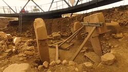 Tourists Visit Site Of The World's Oldest Structures At Gobekli Tepe Stock Footage