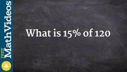 Learn how to take the percent of a given number Instructional Video