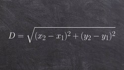 Finding the distance between two points Instructional Video