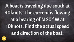 Word Problem vectors find the resultant vector Instructional Video