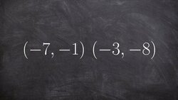 Finding the linear equation given two points Instructional Video