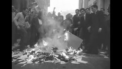 Eduardo Lonardi given oath after military coup in Argentina News Clip