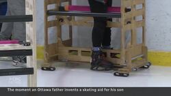 #TheMoment an Ottawa father invented skating aid for his son News Clip