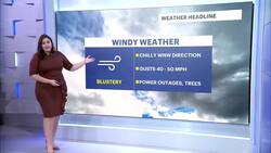 Windy conditions and lingering showers in Connecticut News Clip
