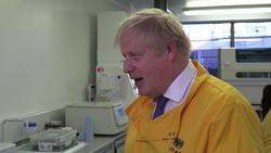 Boris Johnson speaks about Covid-19 at Public Health England News Clip
