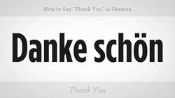 How to Say "Thank You" in German Instructional Video