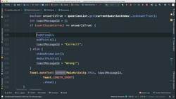 Comprehensive Android Developer Bootcamp - Bonus Challenge Solution - Move to Next Question Automatically Instructional Video