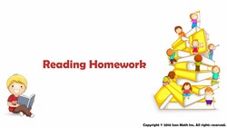 Reading Homework (Use division to solve word problems involving dividing objects equally into groups.) Instructional Video