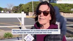 Sea Girt officials expect beach entrance where toddler got trapped in sand to reopen in May News Clip