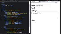 HTML CSS and JavaScript for Beginners - A Web Design Course - More with HTML5 Forms Instructional Video