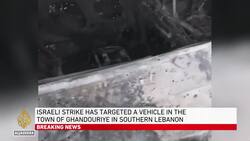 Three possible Hezbollah members killed in Israeli strike on a car in southern Lebanon News Clip