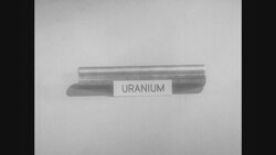 1950s: Illustrated hydrogen atom Stock Footage