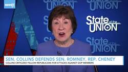 Sen. Collins Defends Fellow Republicans Romney, Cheney News Clip