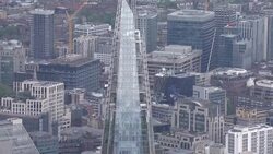 UK: Aerial views of The Shard Skyscraper in London News Clip