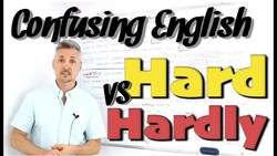 Confusing English: HARD vs. HARDLY (English Vocabulary Lesson) Instructional Video