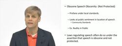 Obscenity Unprotected Speech Instructional Video