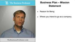Mission Statement in a Business Plan Instructional Video