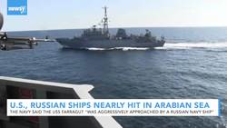 Navy Says U.S. Destroyer 'Aggressively Approached' By Russian Warship News Clip