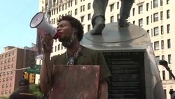 CLEAN : New York: people gather ahead of silent march to commemorate Juneteenth News Clip