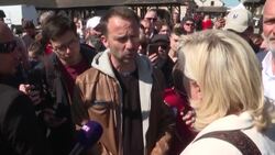 CLEAN : French elections: Marine Le Pen campaigns in Eure-et-Loir region News Clip