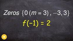 Write the equation of a polynomial through a point given the zeros Instructional Video