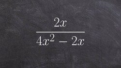 Simplify a rational expression Instructional Video