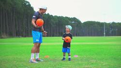 Preschool and Kindergarten Sport - Soccer ball control & skills lesson Instructional Video
