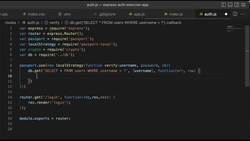 Express Framework Mastery: From Beginner to Advanced with Node.js - Username and Password Local Strategy Code Instructional Video