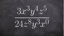 Learn the basics in simplifying an expression using the quotient rule of exponents Instructional Video