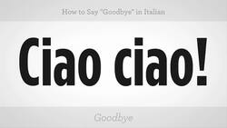 How to Say "Goodbye" in Italian Instructional Video