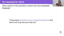 'Jekyll and Hyde': writing about Jekyll's culpability in the novella Instructional Video