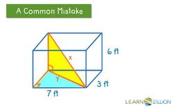 Applying the Pythagorean Theorem to Three-Dimensional Figures Instructional Video