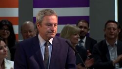 Gavin Esler speaking at launch of Change UK party News Clip