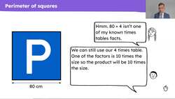 Understand that the perimeter of a regular polygon can be calculated by multiplication Instructional Video