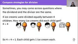 Use efficient division strategies to solve problems Instructional Video